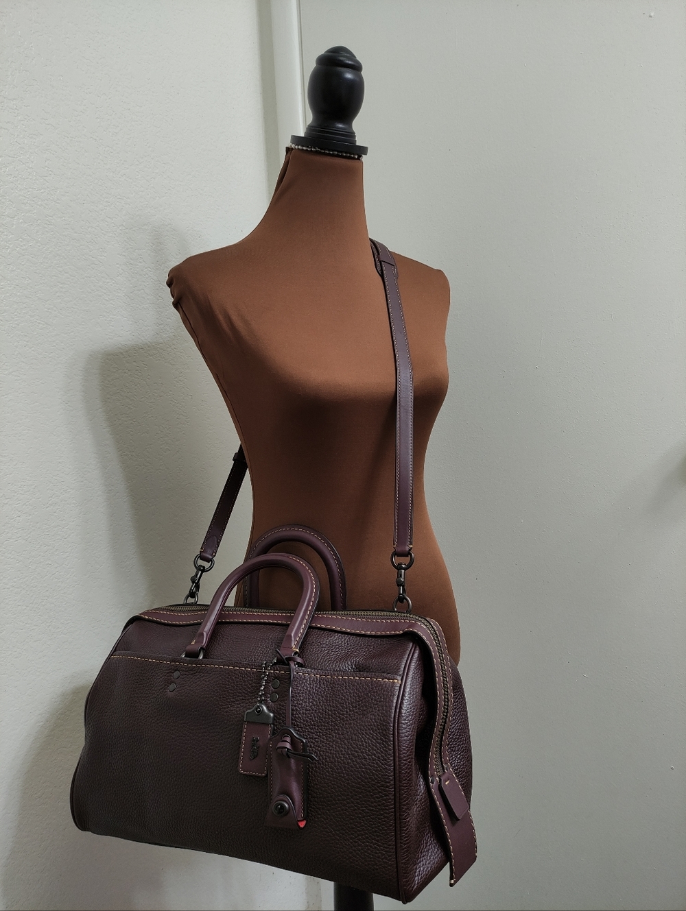 Coach F58119 Rogue Satchel 36 in Oxblood EUC - Picture 11 of 16
